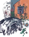 still life horse print