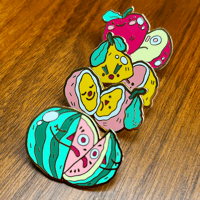Image 1 of Fruit Feels Enamel Pins