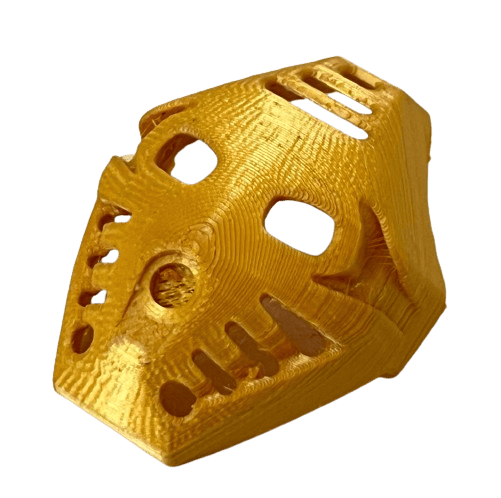 Image of Bionicle Kanohi Pakari (FDM Plastic-printed, Pearl Gold)