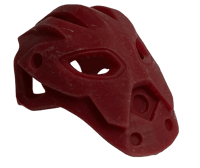 Image 1 of Ultra HQ - Inorganic Kanohi Calix by KhingK (Toa Jaller, resin-printed, Dark Red)