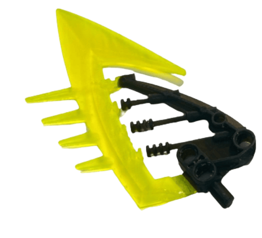 Image of Blacktron Battle Blade (Gelu Sword, Resin-printed, Black and trans neon green)