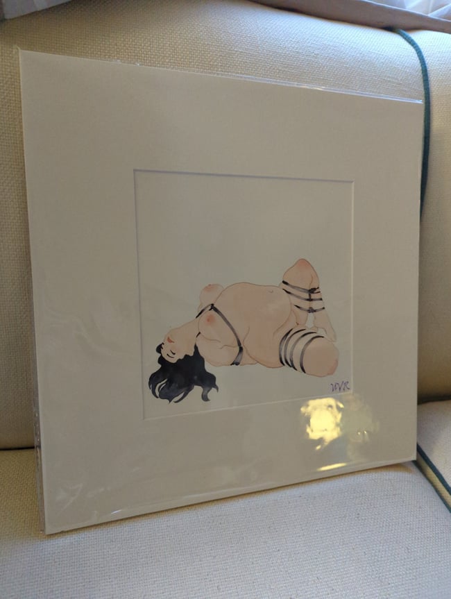 Lexi original Shibari watercolor