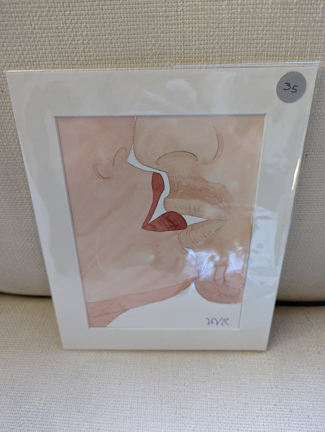 First touch original watercolor 