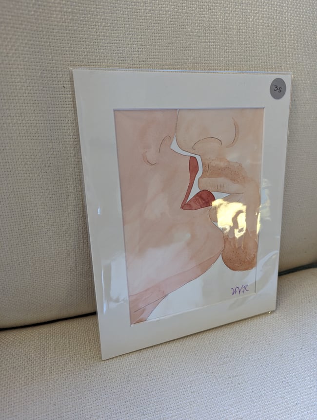 First touch original watercolor 