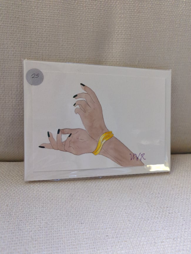 Angelique bind me hands original watercolor 