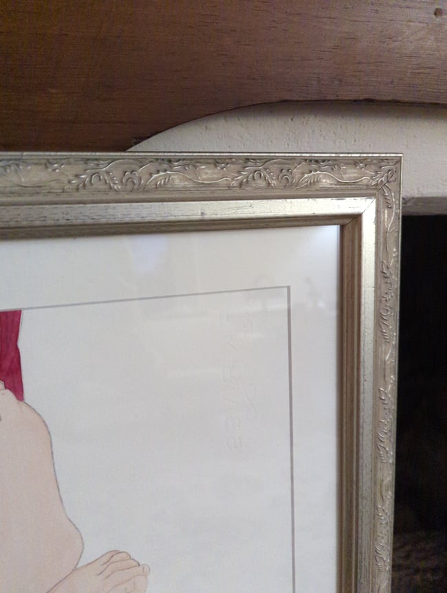 Cadance shibari original watercolor (framed)