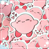 Heart Kirby Vinyl Sticker