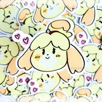 Heart Isabelle Vinyl Sticker