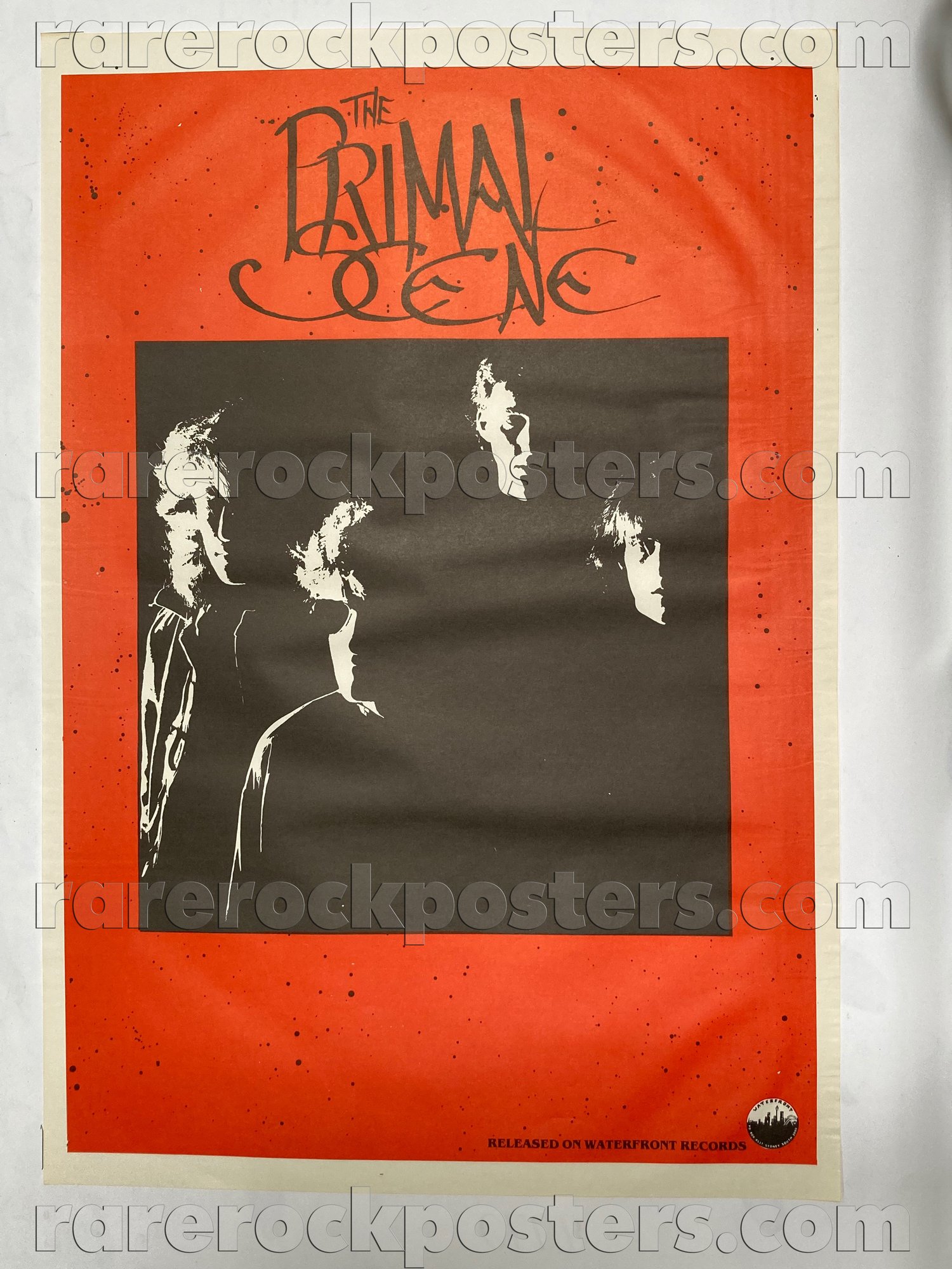 PRIMAL SCENE ~ LIVIN' HELL ~ ORIGINAL 1987 AUSTRALIAN GIG BLANK / RECORD PROMO POSTER
