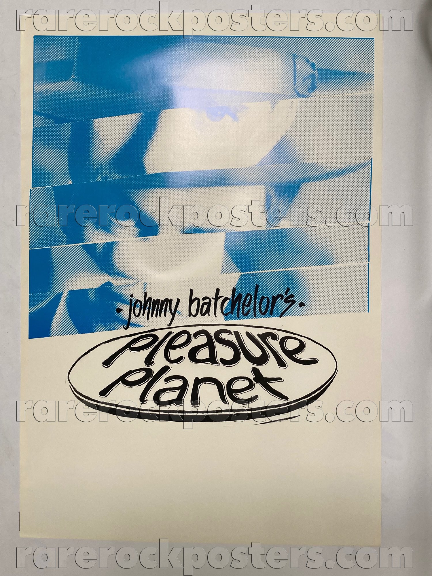 JOHNNY BATCHELOR'S PLEASURE PLANET ~ ORIG LATE 1980'S AUSTRALIAN GIG BLANK POSTER