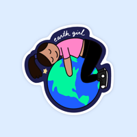 Earth Girl Sticker