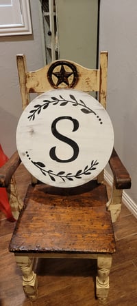 Image 1 of Custom Monogram Door Hanger 