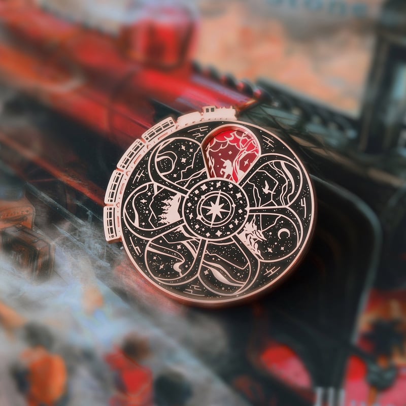 Spinning pin: Magical Train