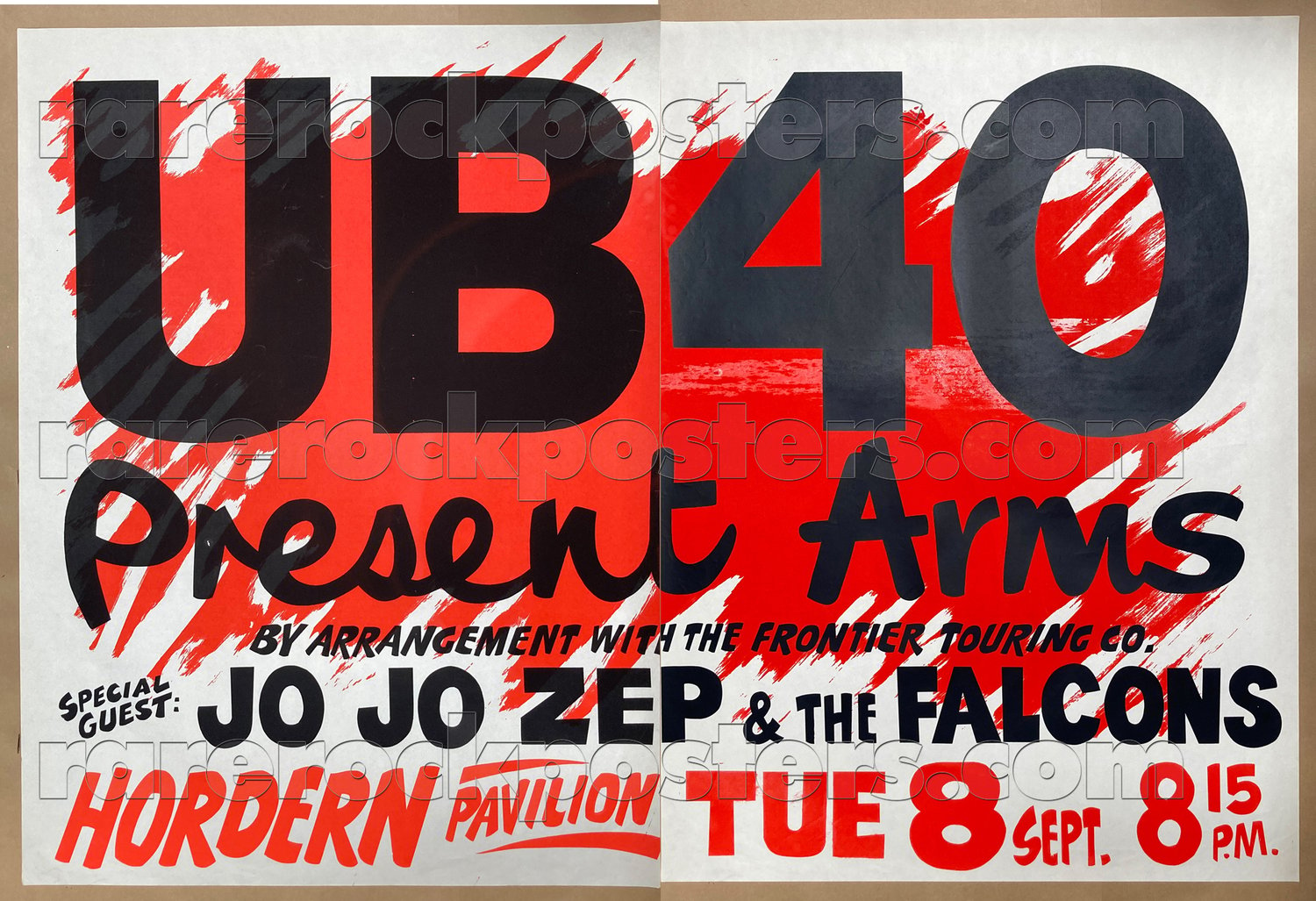 UB40 / JO JO ZEP ~ ORIGINAL 1981 AUSTRALIAN GIG TWO SHEET STREET POSTER ~ SYDNEY