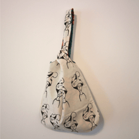 Image 1 of Knot bag hand printed N.1