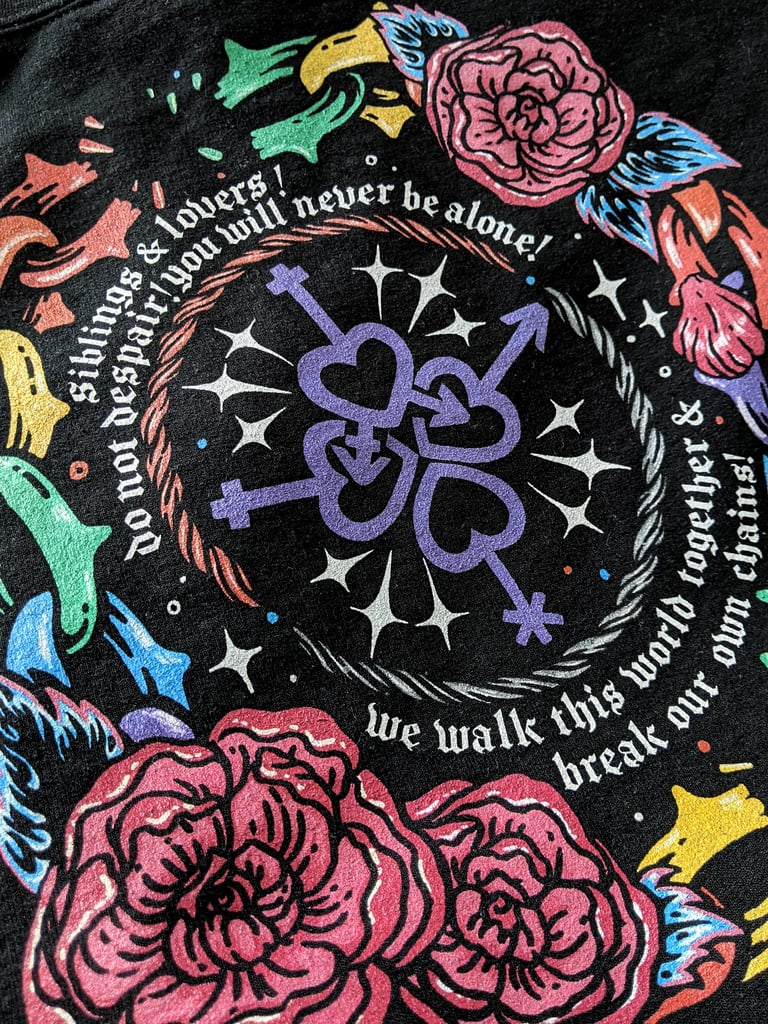 Queer Solidarity Forever Embroidered Hoodie Image 3