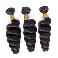 Image 1 of Loose Curly Raw Brazilian 100% Human Hair!!!