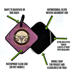 Image of Shred the Patriarchy Reusable Kula Pee Cloth 