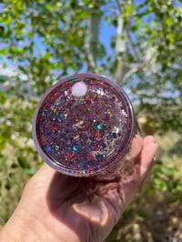 Image 3 of Red and Black Snowglobe Tumbler