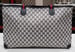 Image of Vtg. Gucci Blue Monogram XL Tote Bag