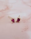 Lavish Ruby Studs