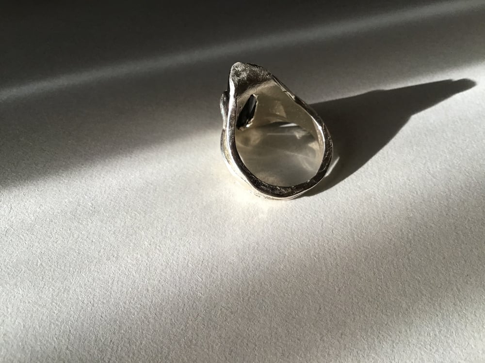 Image of Thin Air Black Tourmaline ring
