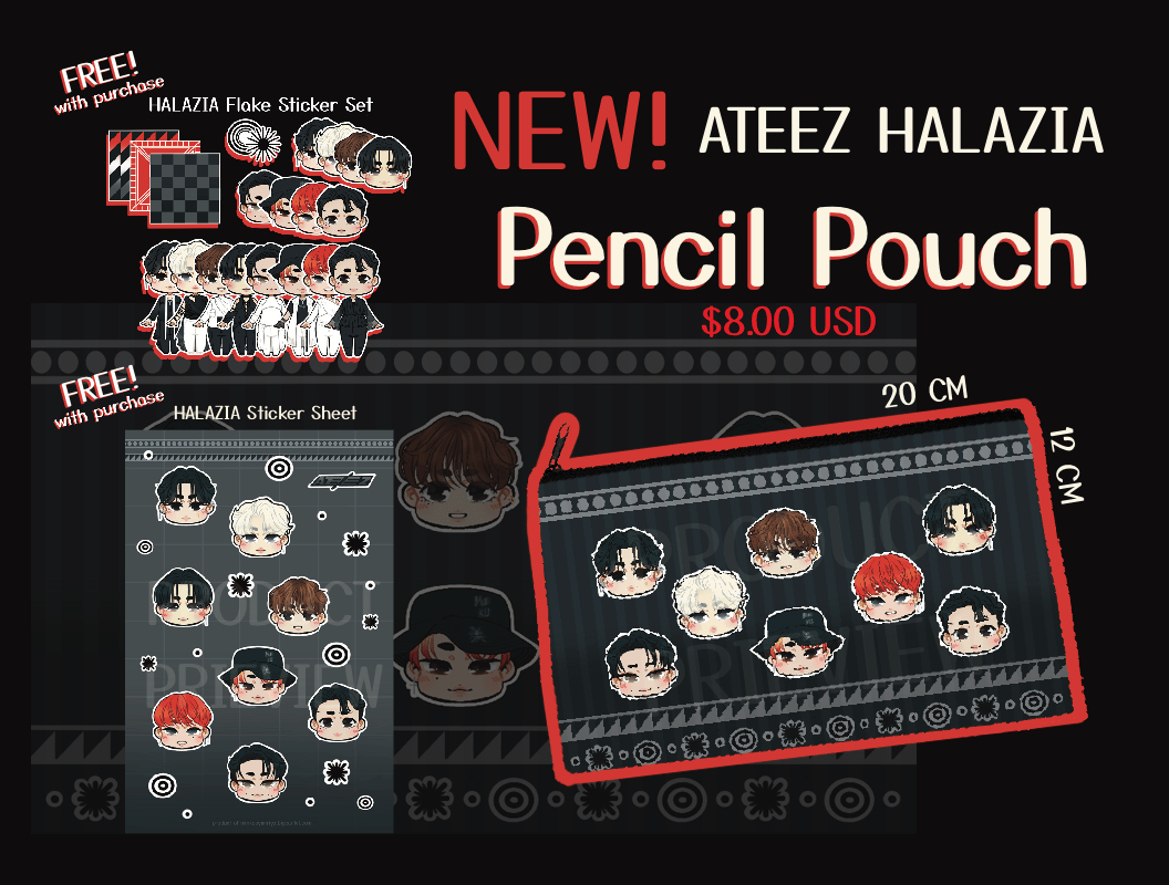 ATEEZ Sticker Sheet | Kpop Sticker Sheet | Kpop Sticker Set