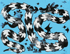 DRAGON PRINTS - LINOLEUM BLOCK PRINTS ON MIXED MEDIA PAPER
