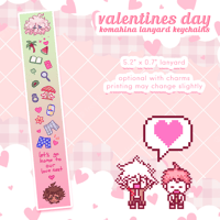 Image 2 of [CLEARANCE] KomaHina Valentines Lanyard Charms