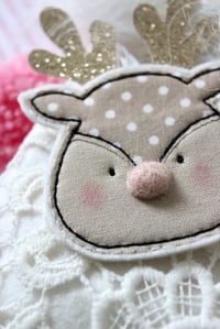 Image 2 of Pompom Nosed Reindeer Decoration