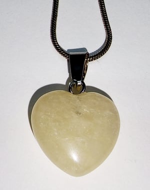 24-28 in Heart crystal Stone Charm Necklace