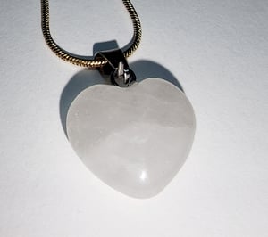 24-28 in Heart crystal Stone Charm Necklace