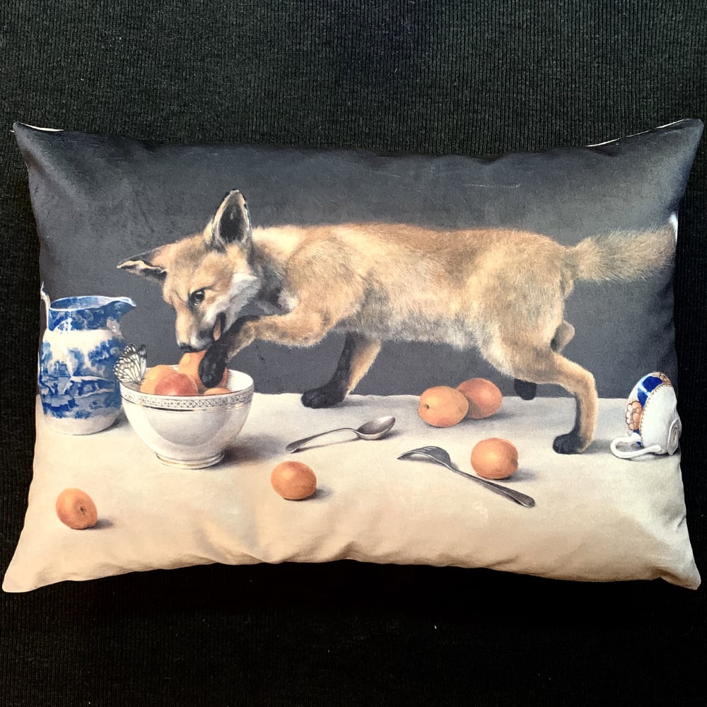 Image of Velvet New Fox Cub Cushion