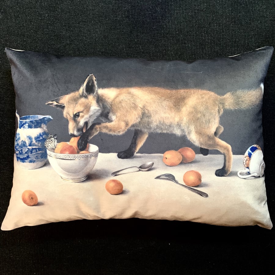 Image of Velvet New Fox Cub Cushion