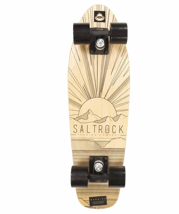 Image of Saltrock retro ride wooden cruiser skateboard 