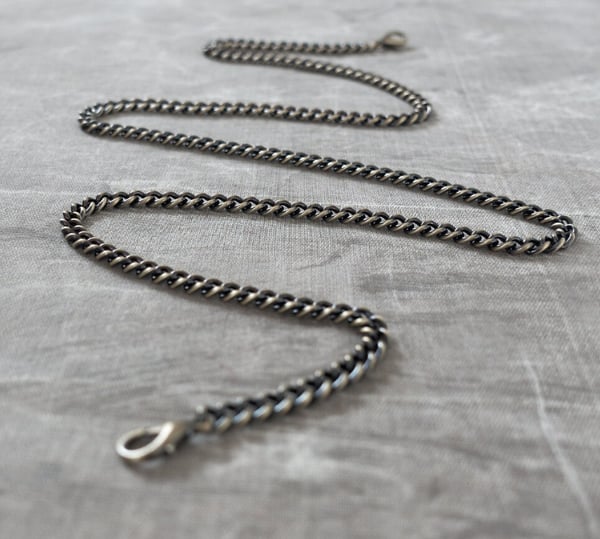 Image of Brass or silver bag chain with lobster claws