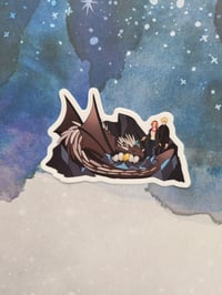 Image 1 of Hungarian Horn-Tailed Dragon x Dramione Sticker