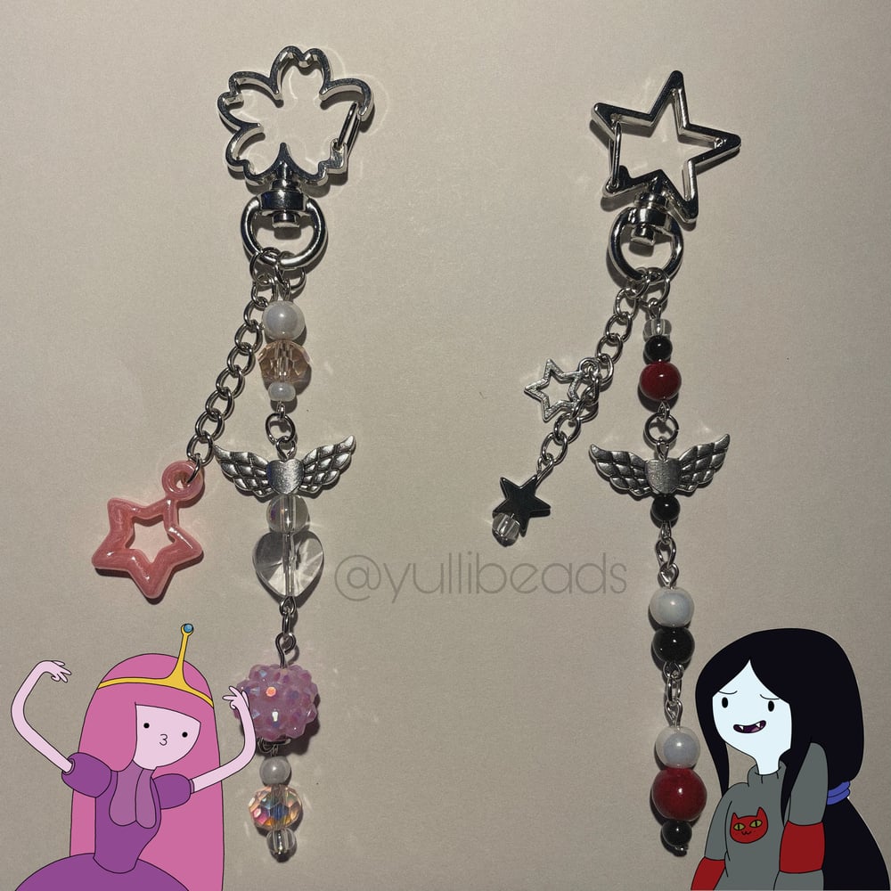 Image of Princess Bubblegum and Marceline Matching Keychains