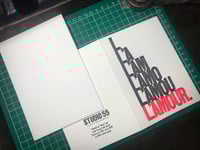 Image 5 of L'AMOUR. | Stacked | Valentines Letterpress Card