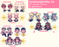 Image 4 of DANGANRONPA Glitter Epoxy Animal Charms 