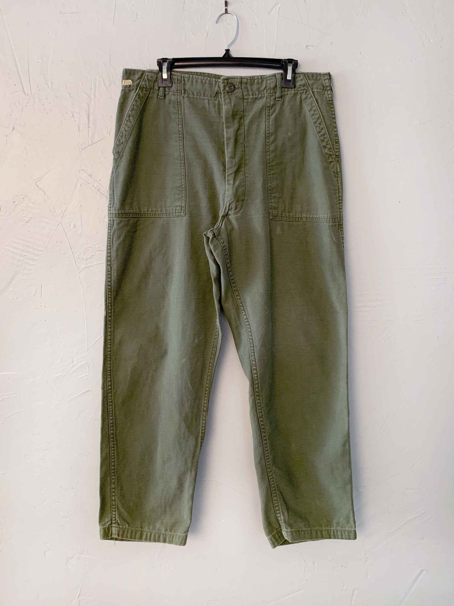 Image of Vintage '70s US Army OG-107 Military Utility Trousers - Made in USA - 38x31 - #2