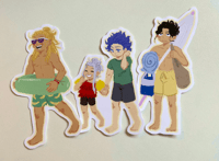 Image 1 of Family Beach Day Sticker Pack