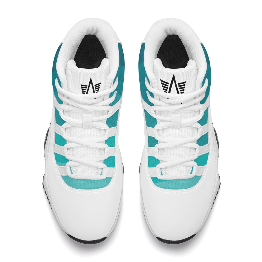 "the Surges" aniwave basketball shoes - Aqua Blue (Unisex)