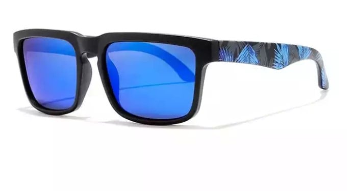 Polycarbonate Frame UV400 Mirrored Square Sport, Polarized Sunglasses