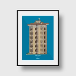 Edificio Torres Blancas (fondo color)