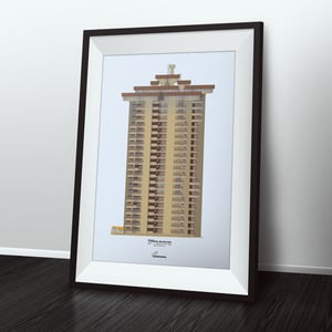 Edificio Torres Blancas (fondo neutro)