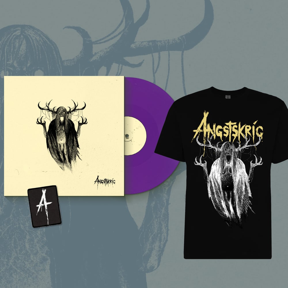 Image of Pre-order: Angstskríg - Angstkrig (T-shirt, Vinyl & Patch)