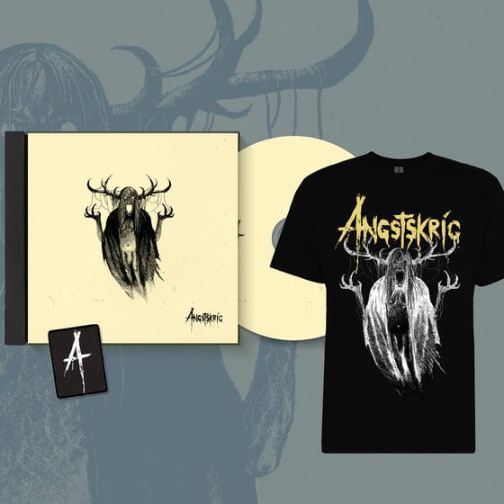 Image of Pre-order: Angstskríg - Angstkrig (T-shirt, CD & Patch)