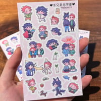 Giyuutan sticker sheet with iphone wallpaper