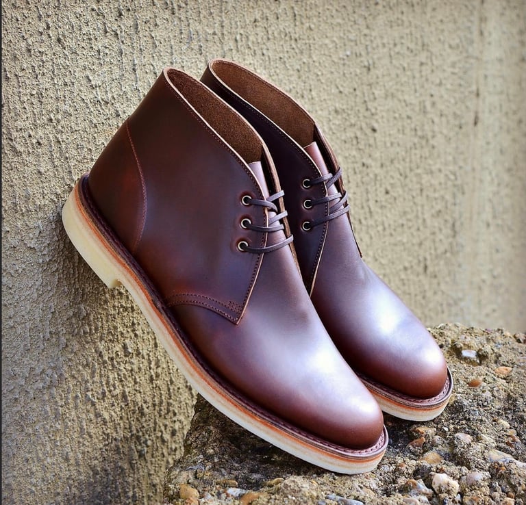 Jadd Horween chromexcel no.8 leather chukka boots made in England Image 4